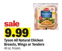 Meijer Tyson All Natural Chicken Breasts, Wings or Tenders offer