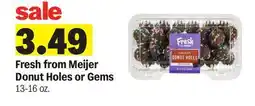 Meijer Fresh Meijer Donut Holes or Gems offer
