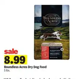 Meijer Boundless Acres Dry Dog Food offer