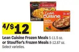 Meijer Lean Cuisine Frozen Meals 5-11.5 oz. or Stouffer's Frozen Meals 8-12.87 oz offer