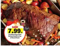 Meijer Certified Angus Beef Bottom Round or Eye of Round Roast offer