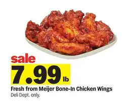 Meijer Fresh from Meijer Bone-In Chicken Wings offer