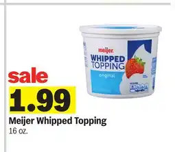Meijer Meijer Whipped Topping offer