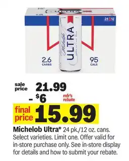 Meijer Michelob Ultra offer