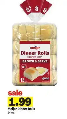 Meijer Meijer Dinner Rolls offer