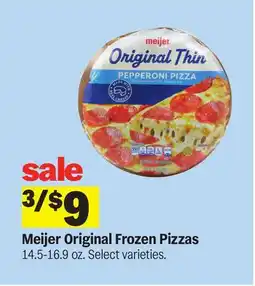 Meijer Meijer Original Frozen Pizzas offer