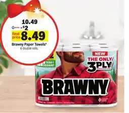 Meijer Brawny Paper Towels offer