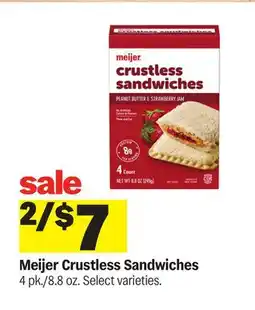 Meijer Meijer Crustless Sandwiches offer
