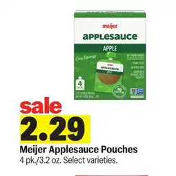 Meijer Meijer Applesauce Pouches offer