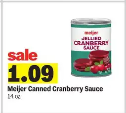 Meijer Meijer Canned Cranberry Sauce offer