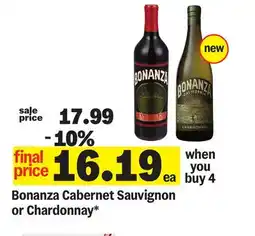 Meijer Bonanza Cabernet Sauvignon or Chardonnay offer