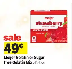 Meijer Meijer Gelatin or Sugar Free Gelatin Mix offer
