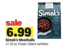 Meijer Simek's Meatballs offer