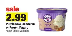 Meijer Purple Cow Ice Cream or Frozen Yogurt offer