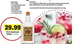 Meijer Tito's Handmade Vodka offer
