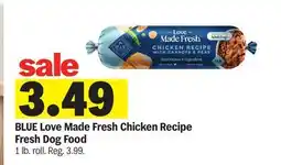 Meijer BLUE Love Made Fresh Chicken Recipe Fresh Dog Food offer