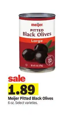 Meijer Meijer Pitted Black Olives offer