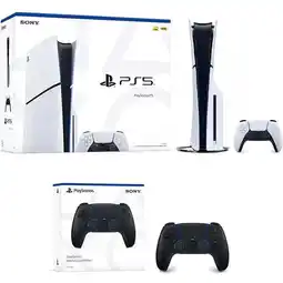 Walmart PlayStation 5 Slim Console + PlayStation 5 DualSense Wireless Controller Midnight Black offer