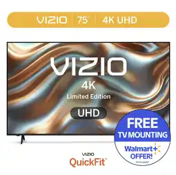 Walmart VIZIO 75 Class 4K UHD LED HDR Limited Edition Smart TV (NEW) V4K75X-08 offer
