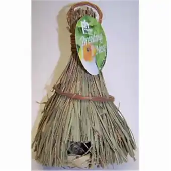 Walmart Prevue Pet Products Bpv1156 Natural Fiber Finch Covered Tiki Hut For Birds (Pack of 1) offer