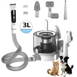 Walmart NICEBAY Pet Grooming Vacuum, 5 in 1 Kit Dog Hair Vacuum with 3 Modes, 3L Large Dustbin, Low Noise offer