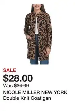 Marshalls NICOLE MILLER NEW YORK Double Knit Coatigan offer