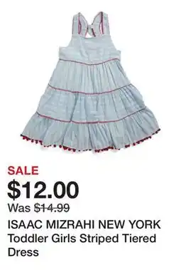 Marshalls ISAAC MIZRAHI NEW YORK Toddler Girls Striped Tiered Dress offer