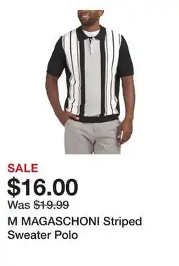 Marshalls M MAGASCHONI Striped Sweater Polo offer