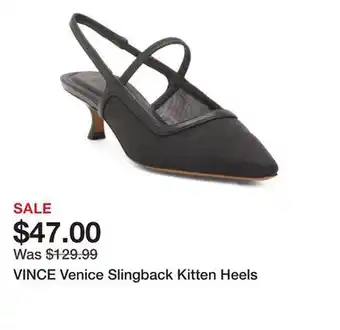 Marshalls VINCE Venice Slingback Kitten Heels offer