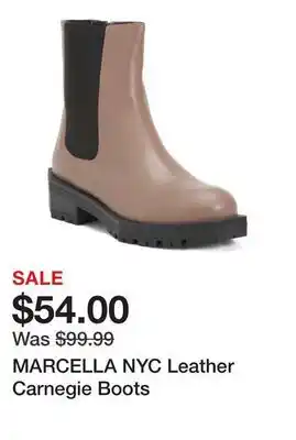 Marshalls MARCELLA NYC Leather Carnegie Boots offer