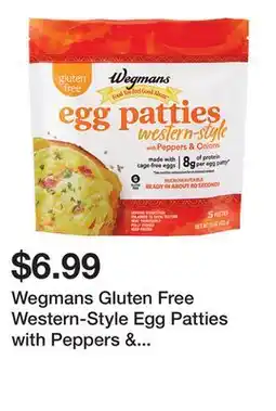 Wegmans Wegmans Gluten Free Western-Style Egg Patties with Peppers & Onions, 5 Count offer
