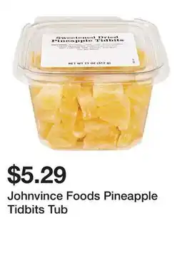 Wegmans Johnvince Foods Pineapple Tidbits Tub offer