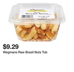 Wegmans Wegmans Raw Brazil Nuts Tub offer
