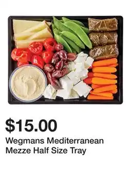 Wegmans Wegmans Mediterranean Mezze Half Size Tray offer