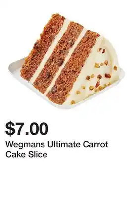 Wegmans Wegmans Ultimate Carrot Cake Slice offer
