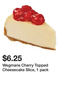Wegmans Wegmans Cherry Topped Cheesecake Slice, 1 pack offer