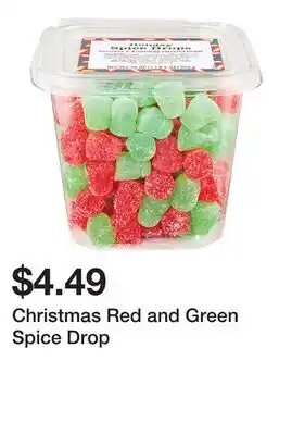 Wegmans Christmas Red and Green Spice Drop offer