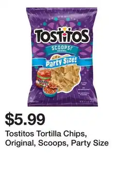 Wegmans Tostitos Tortilla Chips, Original, Scoops, Party Size offer