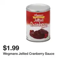Wegmans Wegmans Jellied Cranberry Sauce offer