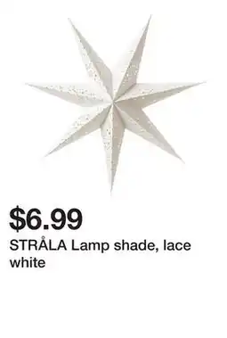 Ikea STRÅLA Lamp shade, lace white offer