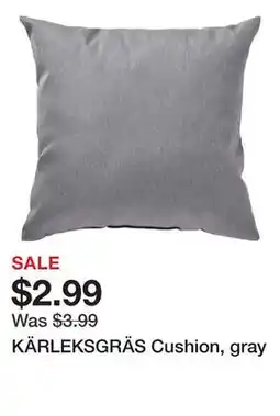 Ikea KÄRLEKSGRÄS Cushion, gray offer