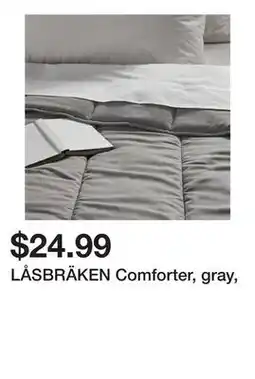 Ikea LÅSBRÄKEN Comforter, gray offer