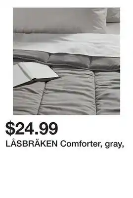 Ikea LÅSBRÄKEN Comforter, gray offer
