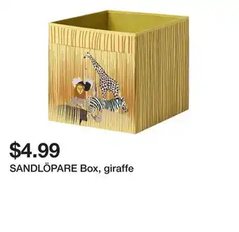 Ikea SANDLÖPARE Box, giraffe offer
