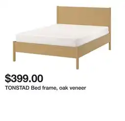 Ikea TONSTAD Bed frame, oak veneer offer