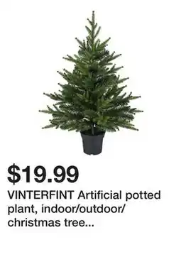 Ikea VINTERFINT Artificial potted plant, indoor/outdoor/christmas tree green offer