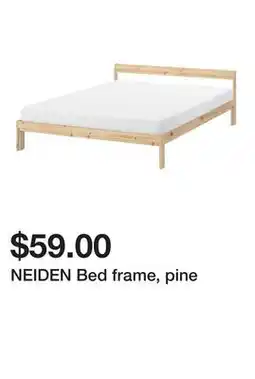 Ikea NEIDEN Bed frame, pine offer