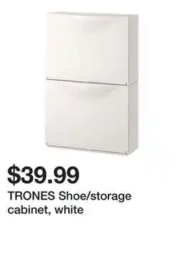 Ikea TRONES Shoe/storage cabinet, white offer
