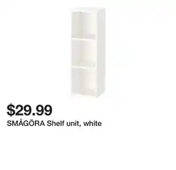 Ikea SMÅGÖRA Shelf unit, white offer