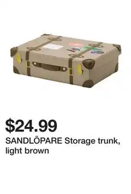 Ikea SANDLÖPARE Storage trunk, light brown offer